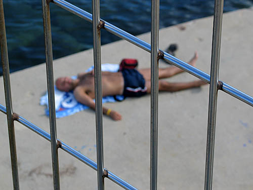behind bars