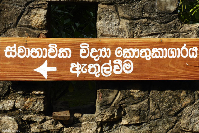 baldiri : sinhalese sign